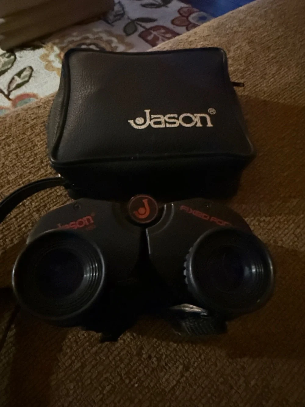 Black Binoculars with Carry Case by Jason